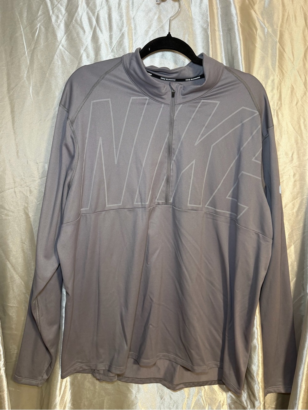 Nike Running Womens Dri-Fit 1/4 Zip Pullover Long Sleeve Athletic Top Size XXL